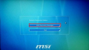 менеджер восстановления msi