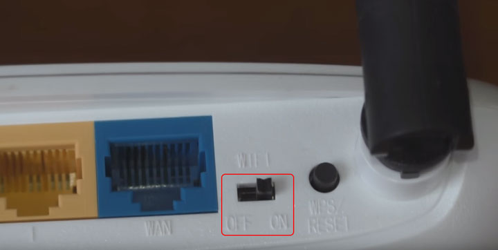 переключатель WiFi на роутере