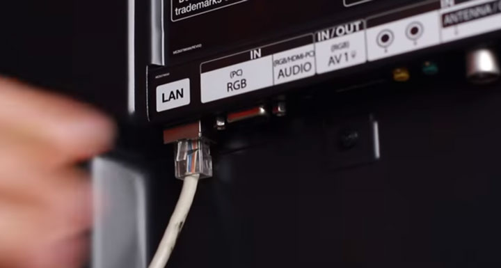 подключение телевизора из LAN-разъема роутера