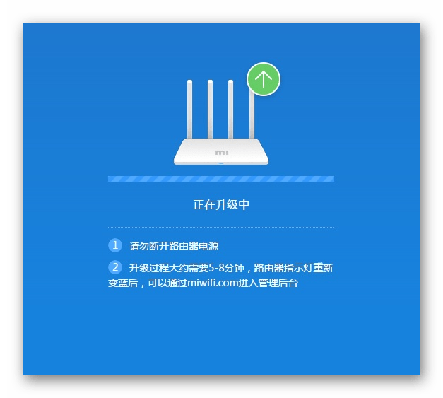 Перезагрузка роутера Xiaomi Mi 3G после перепрошивки